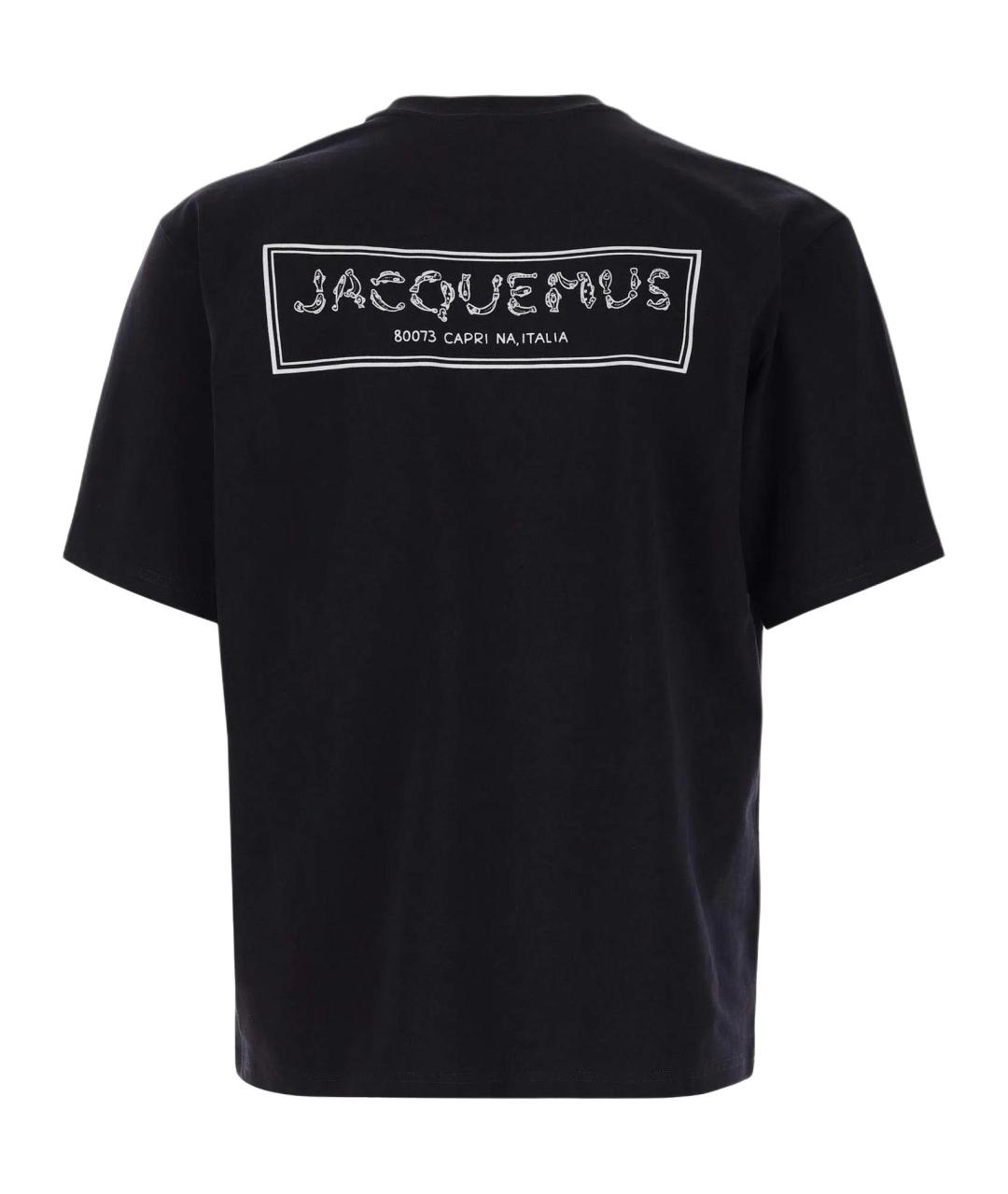 JACQUEMUS Темно-синяя футболка, фото 2