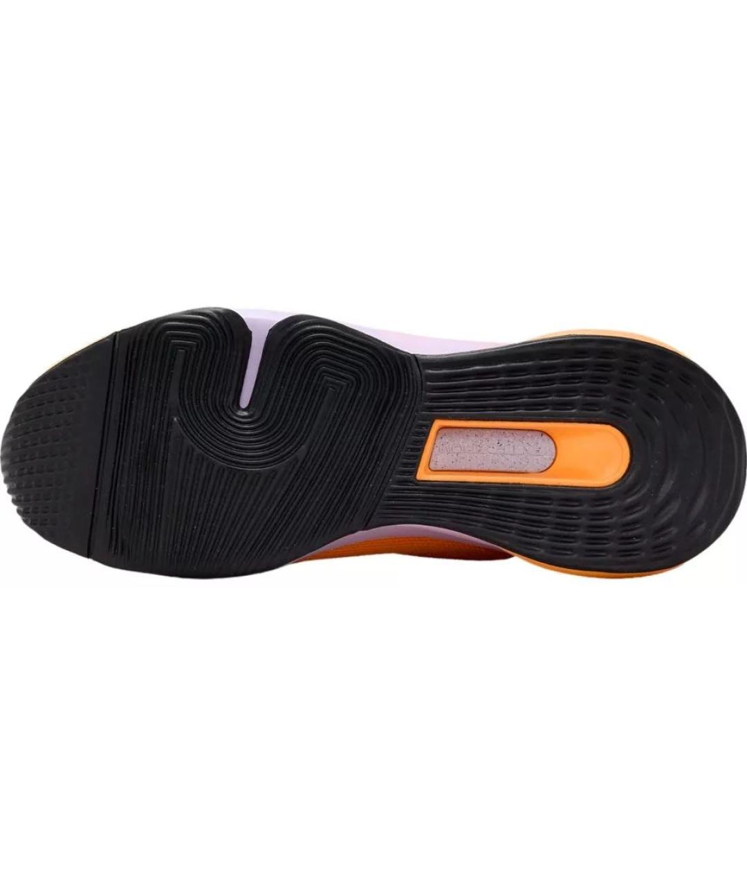 NIKE Оранжевое синтетические кроссовки, фото 3