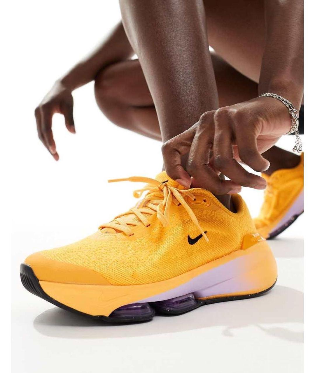 NIKE Оранжевое синтетические кроссовки, фото 4