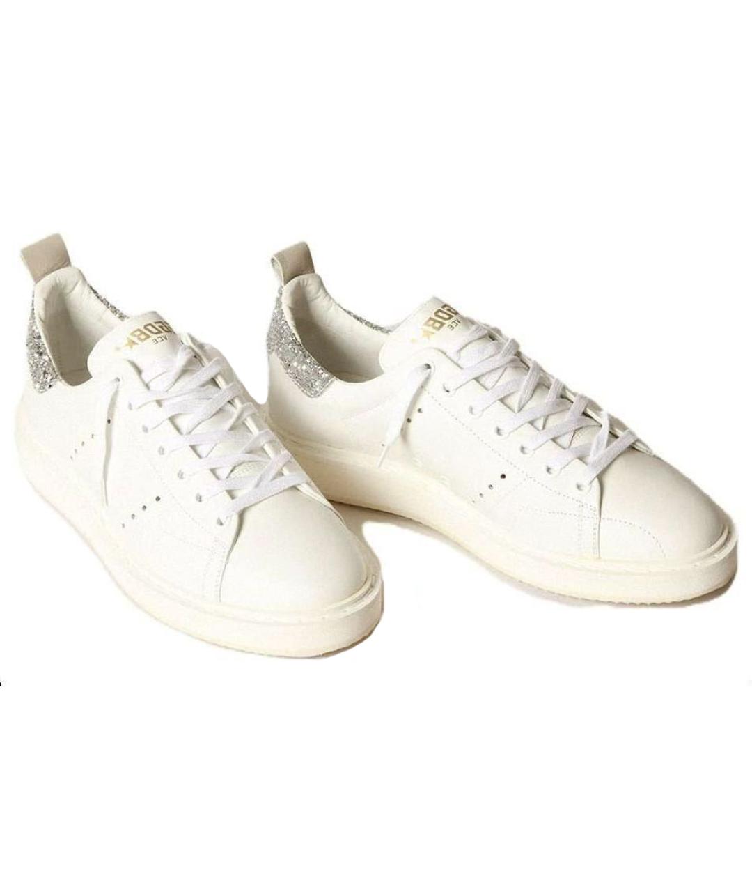 GOLDEN GOOSE DELUXE BRAND Белые кожаные кроссовки, фото 3