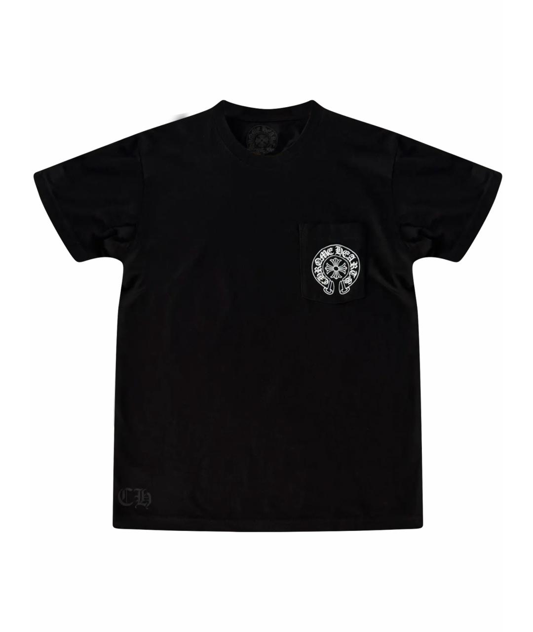 CHROME HEARTS Черная хлопковая футболка, фото 1