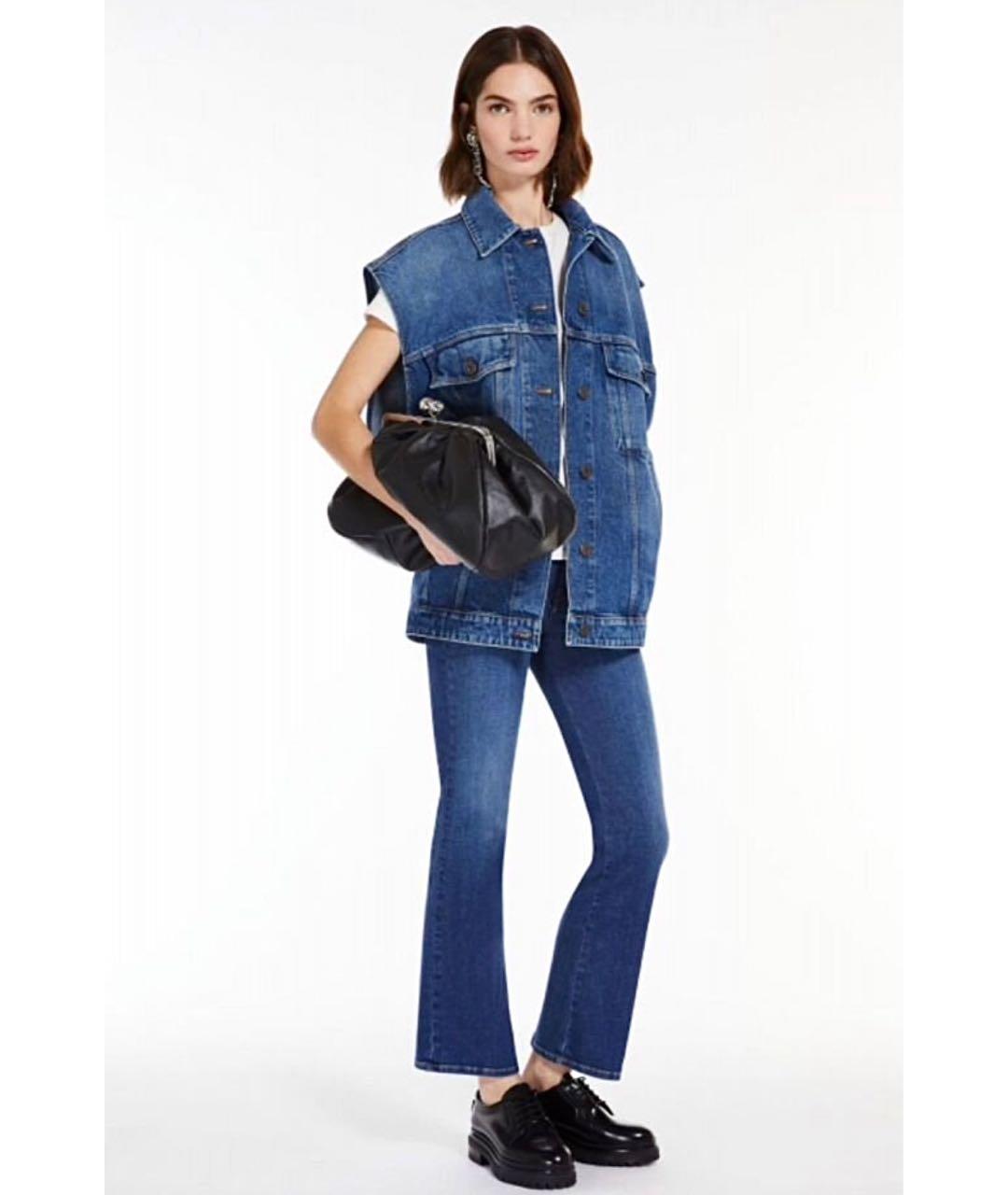 WEEKEND MAX MARA Синий деним жилет, фото 7