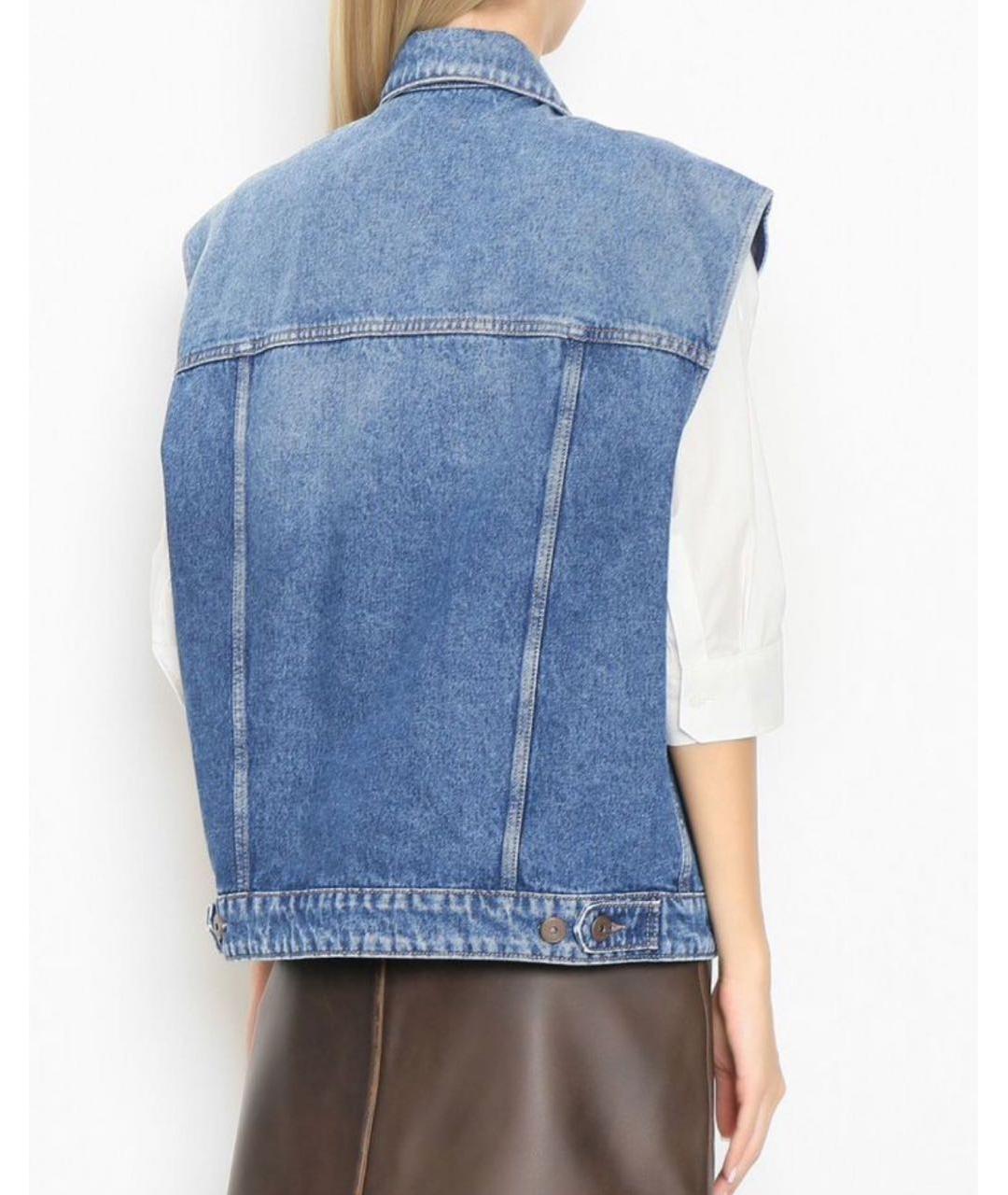 WEEKEND MAX MARA Синий деним жилет, фото 2