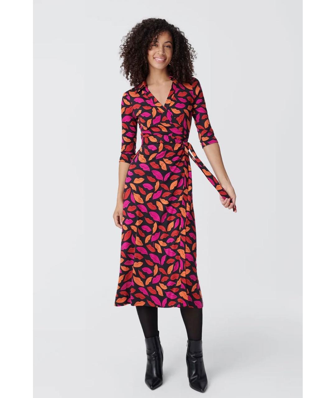 DIANE VON FURSTENBERG Мульти повседневное платье, фото 6