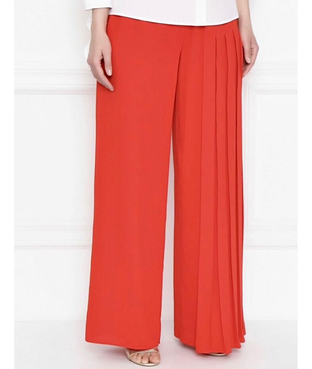 WEEKEND MAX MARA Красные брюки широкие, фото 5
