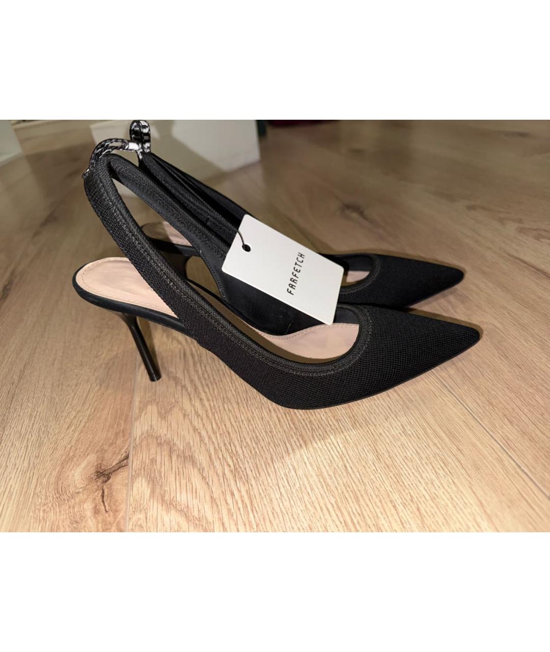 MIU MIU Черные текстильные туфли, фото 6