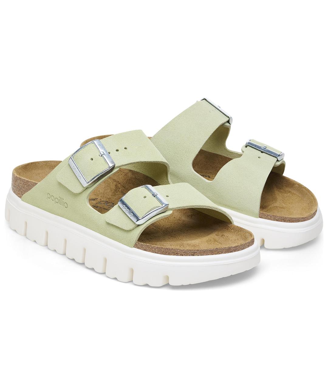BIRKENSTOCK Салатовые сандалии, фото 3