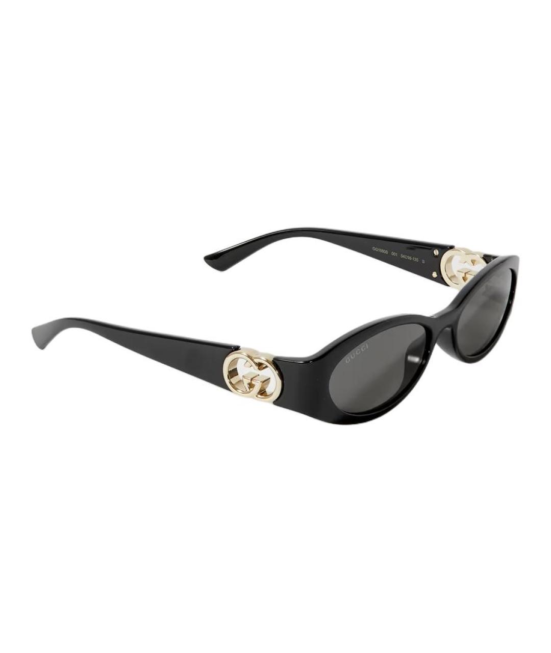 GUCCI Черные пластиковые солнцезащитные очки, фото 3