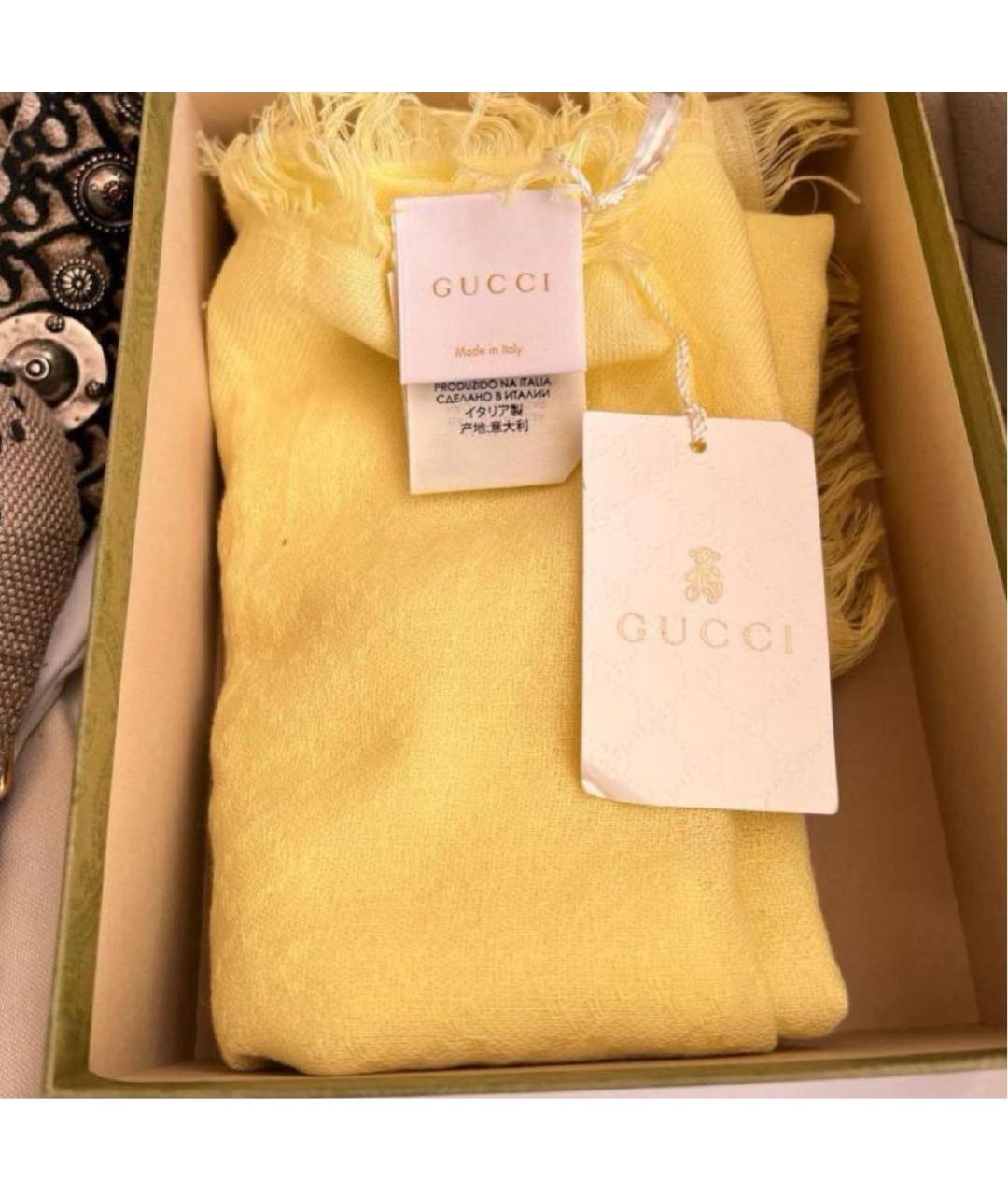 GUCCI Хлопковый шарф, фото 2