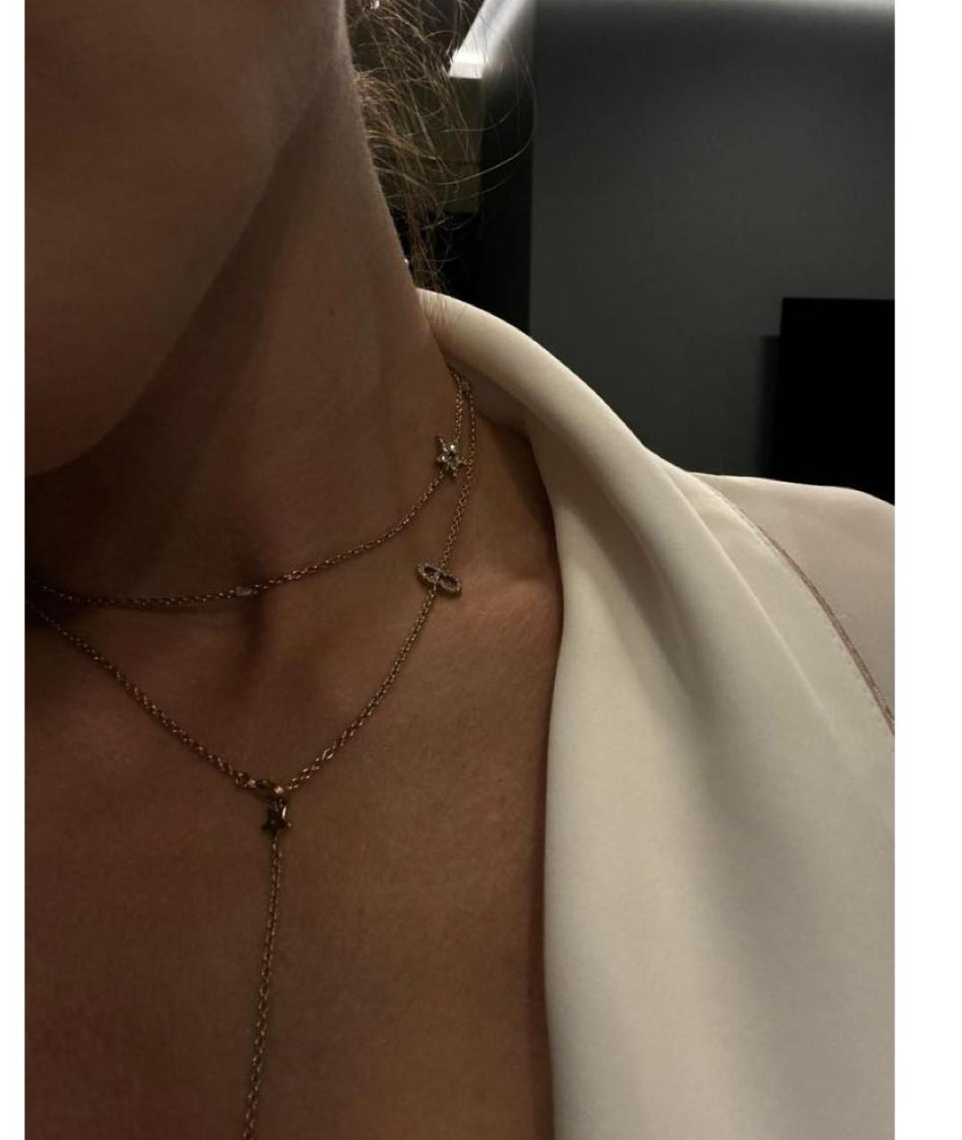 CHRISTIAN DIOR Бежевое колье из желтого золота, фото 6