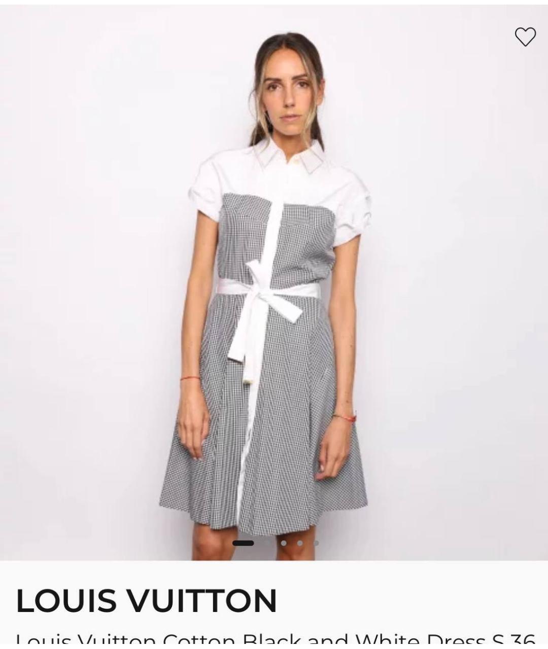 LOUIS VUITTON Белое повседневное платье, фото 8
