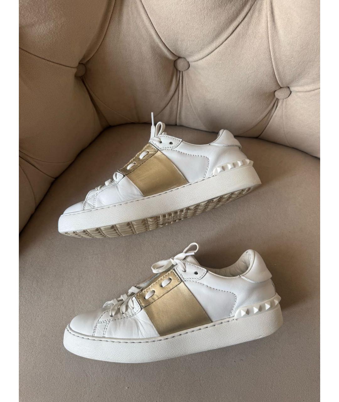 VALENTINO Белые кожаные кеды, фото 9