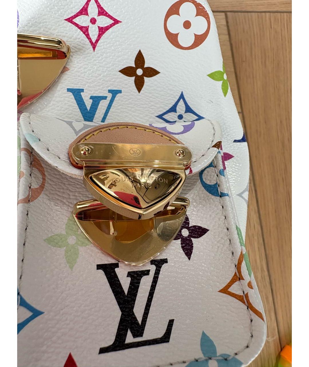 LOUIS VUITTON Белый рюкзак из искусственной кожи, фото 5