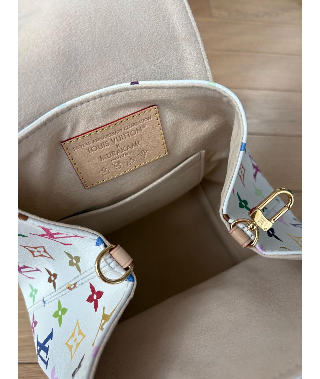 LOUIS VUITTON Белый рюкзак из искусственной кожи, фото 4