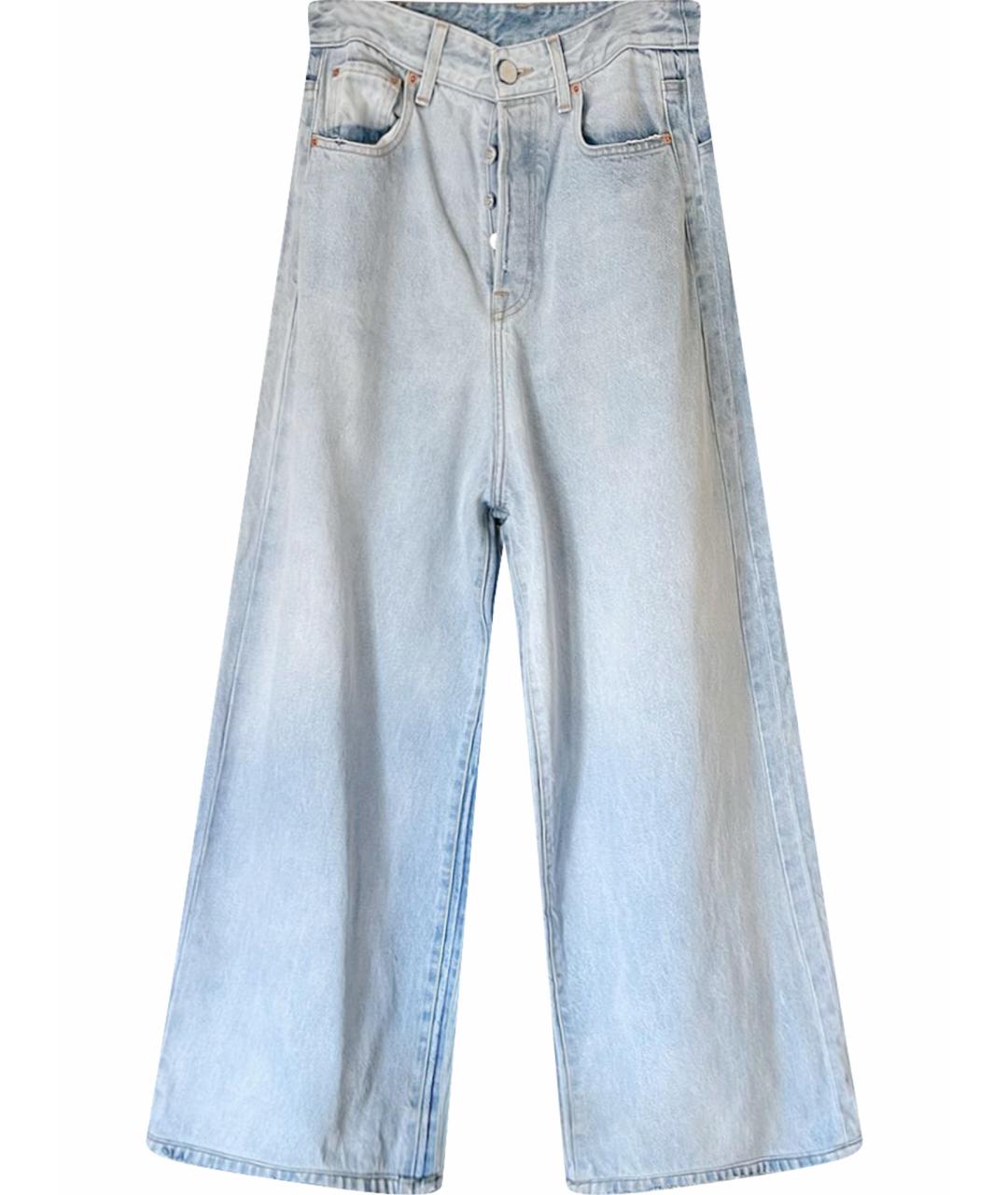 VETEMENTS Голубые хлопковые джинсы клеш, фото 1