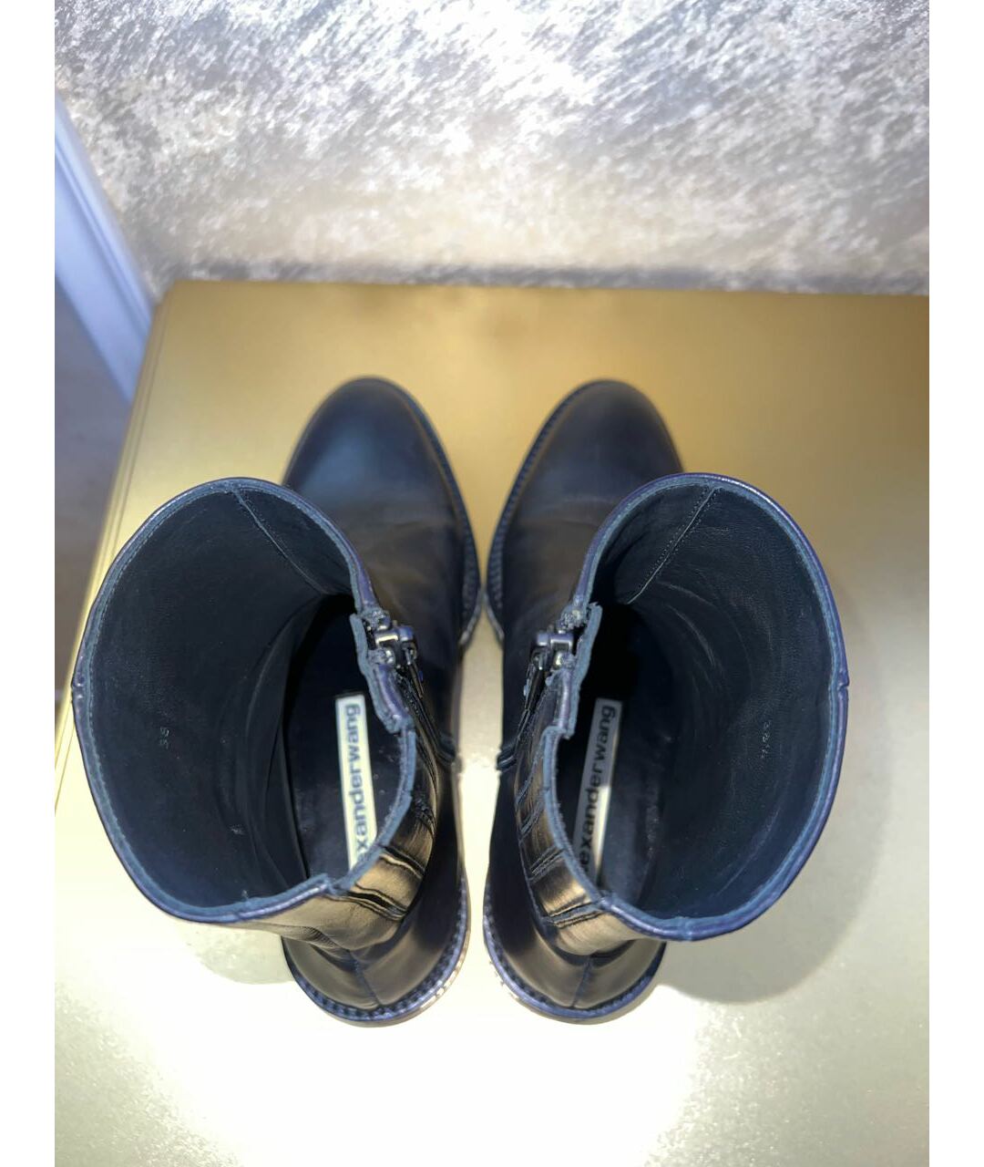 ALEXANDER WANG Черные кожаные ботинки, фото 3