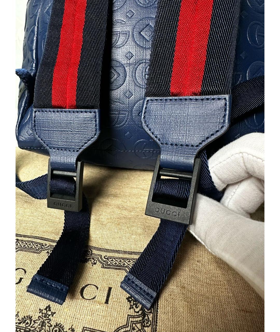GUCCI Темно-синий рюкзак, фото 8