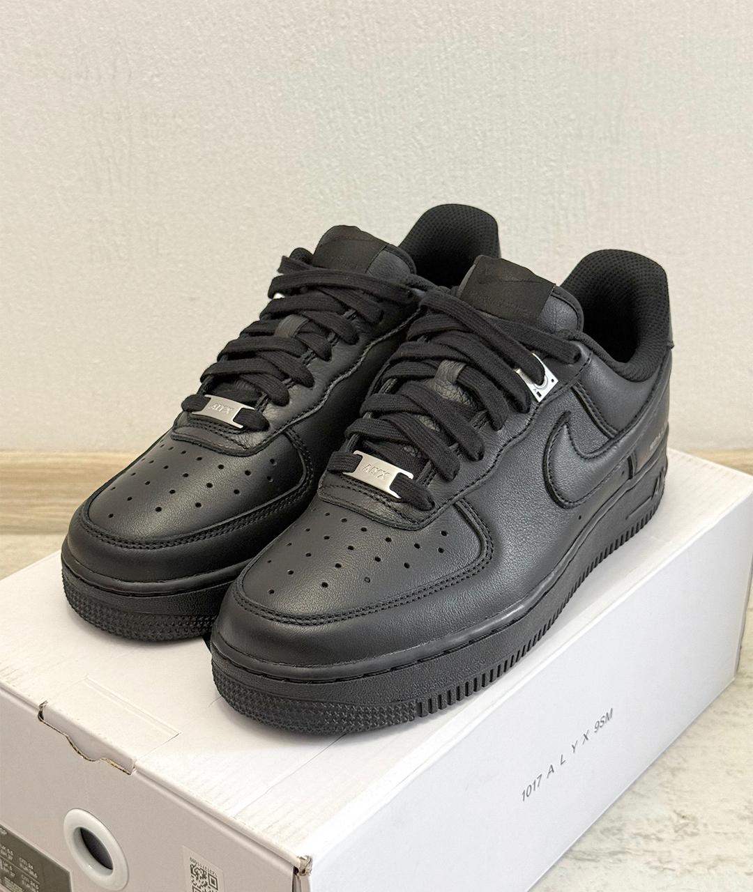 NIKE Черные кожаные кроссовки, фото 4