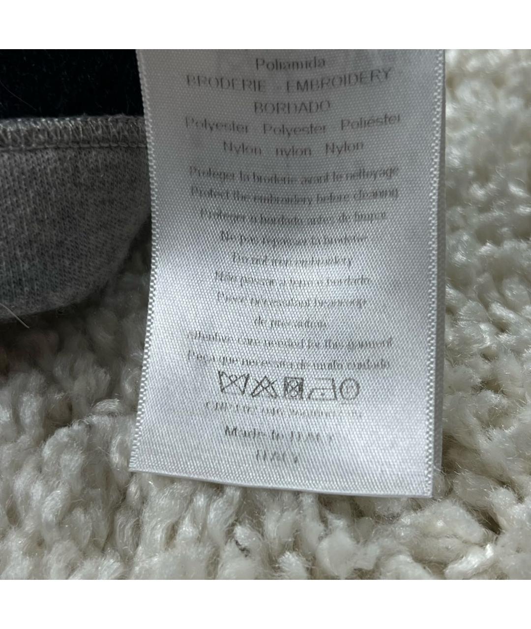CHRISTIAN DIOR Серая шерстяная футболка, фото 7
