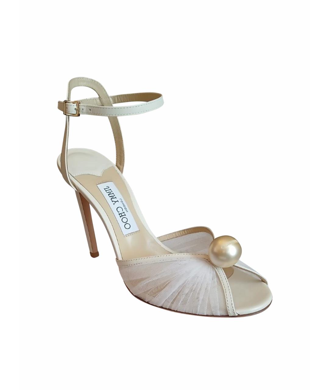 JIMMY CHOO Белые босоножки, фото 1