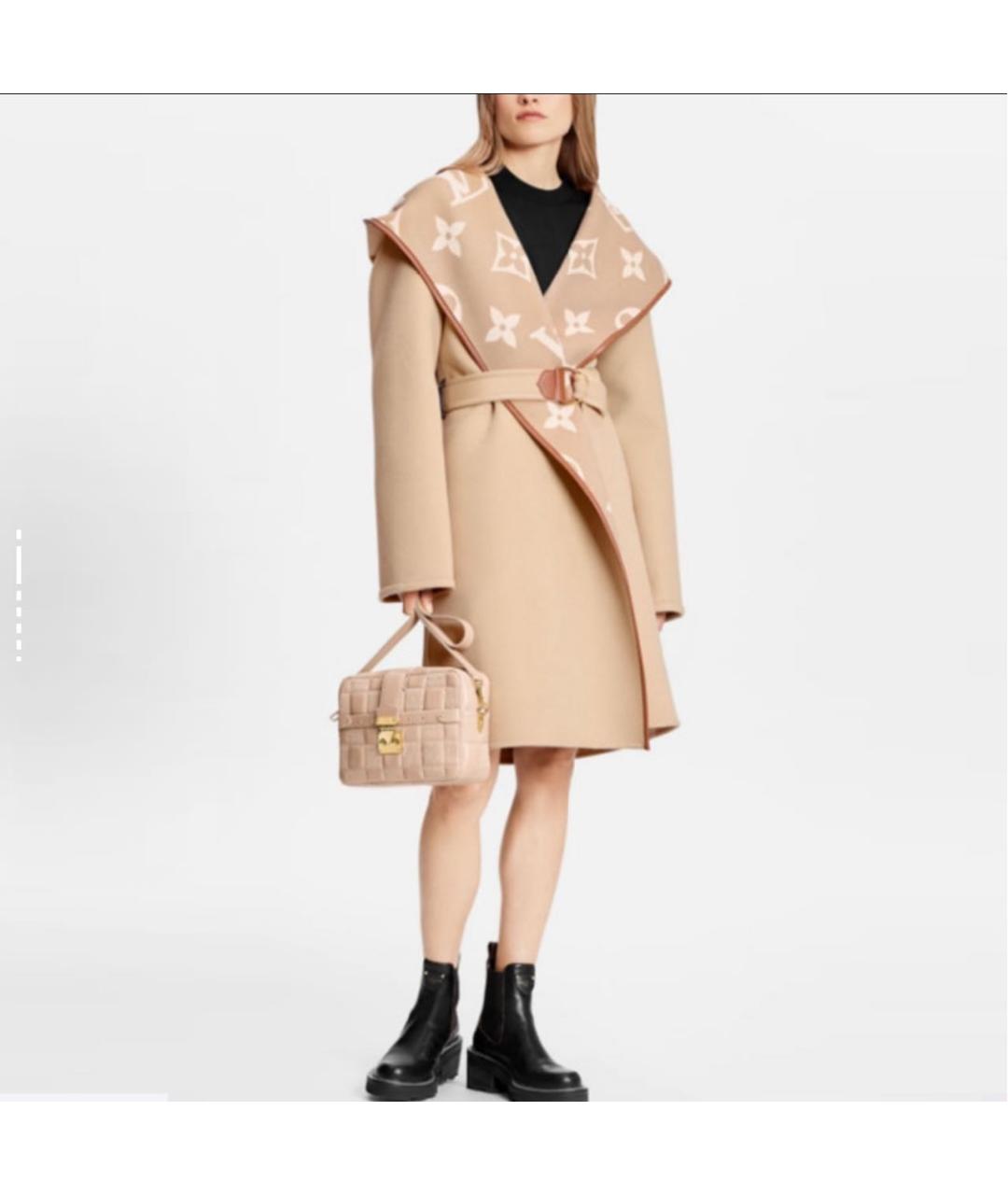 LOUIS VUITTON Бежевое пальто, фото 3