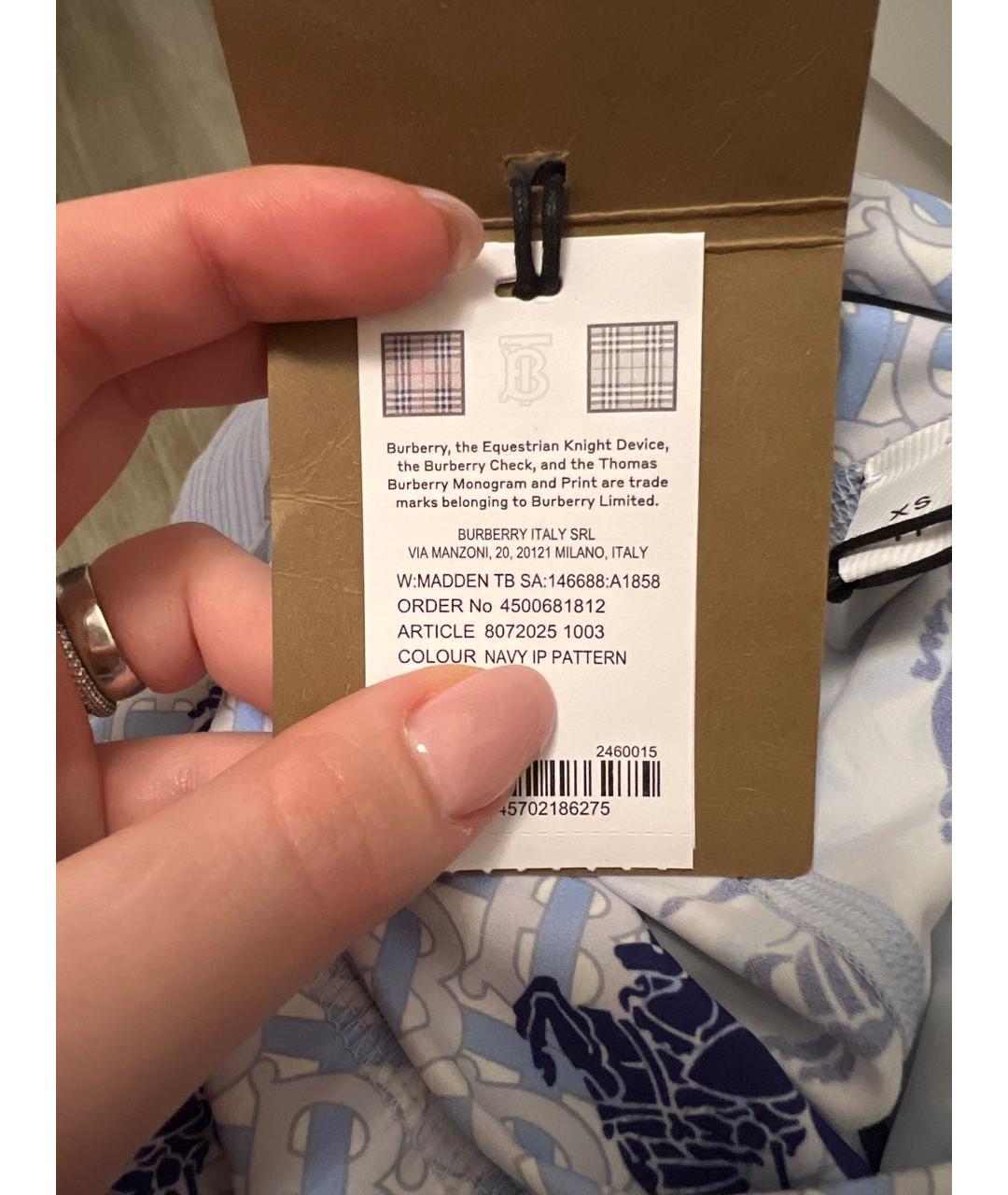 BURBERRY Полиамидовые спортивные брюки и шорты, фото 8