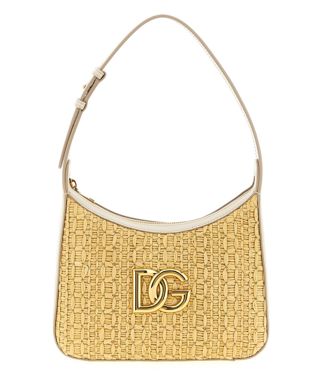 DOLCE&GABBANA Бежевая сумка через плечо, фото 1