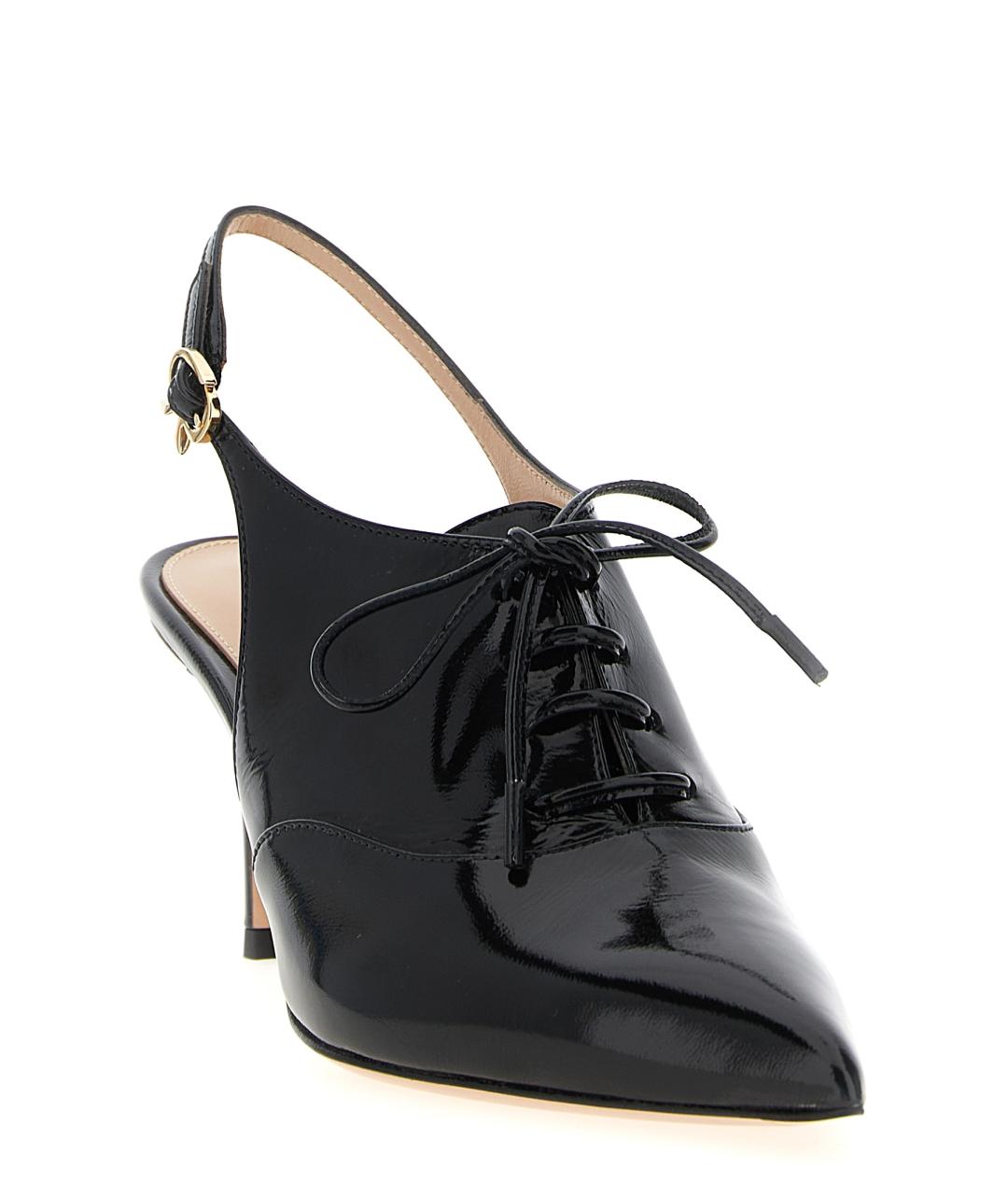 GIANVITO ROSSI Черные кожаные туфли, фото 2