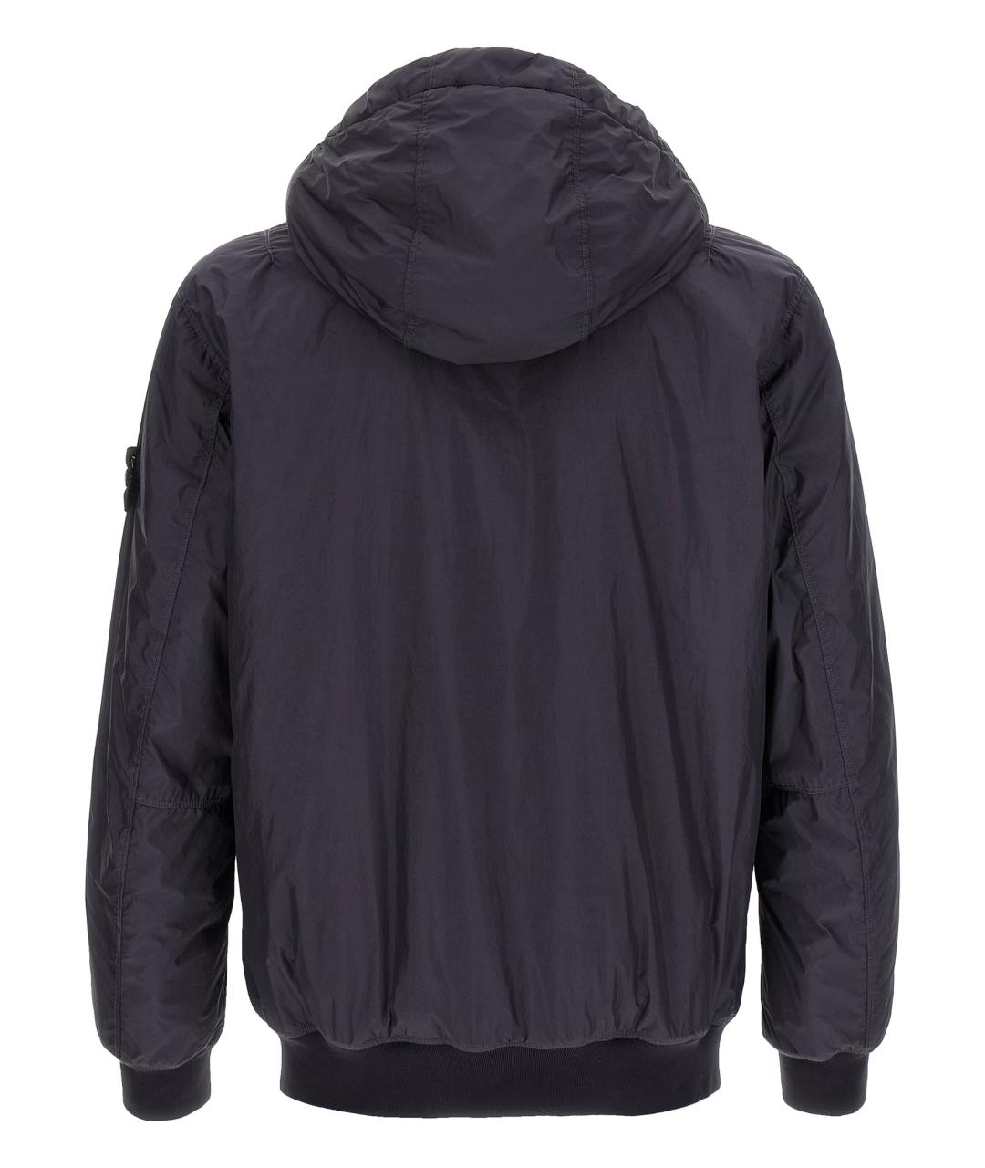 STONE ISLAND Темно-синяя полиамидовая куртка, фото 2