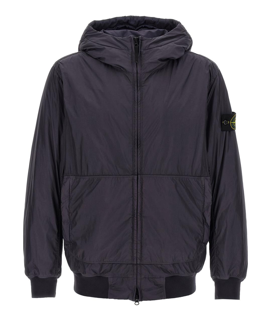 STONE ISLAND Темно-синяя полиамидовая куртка, фото 1