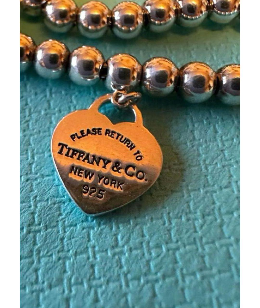 TIFFANY&CO Бирюзовый серебряный браслет, фото 4