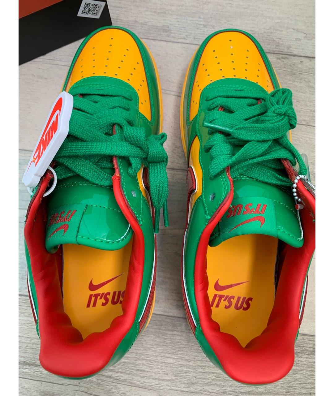 NIKE Мульти кожаные низкие кроссовки / кеды, фото 4