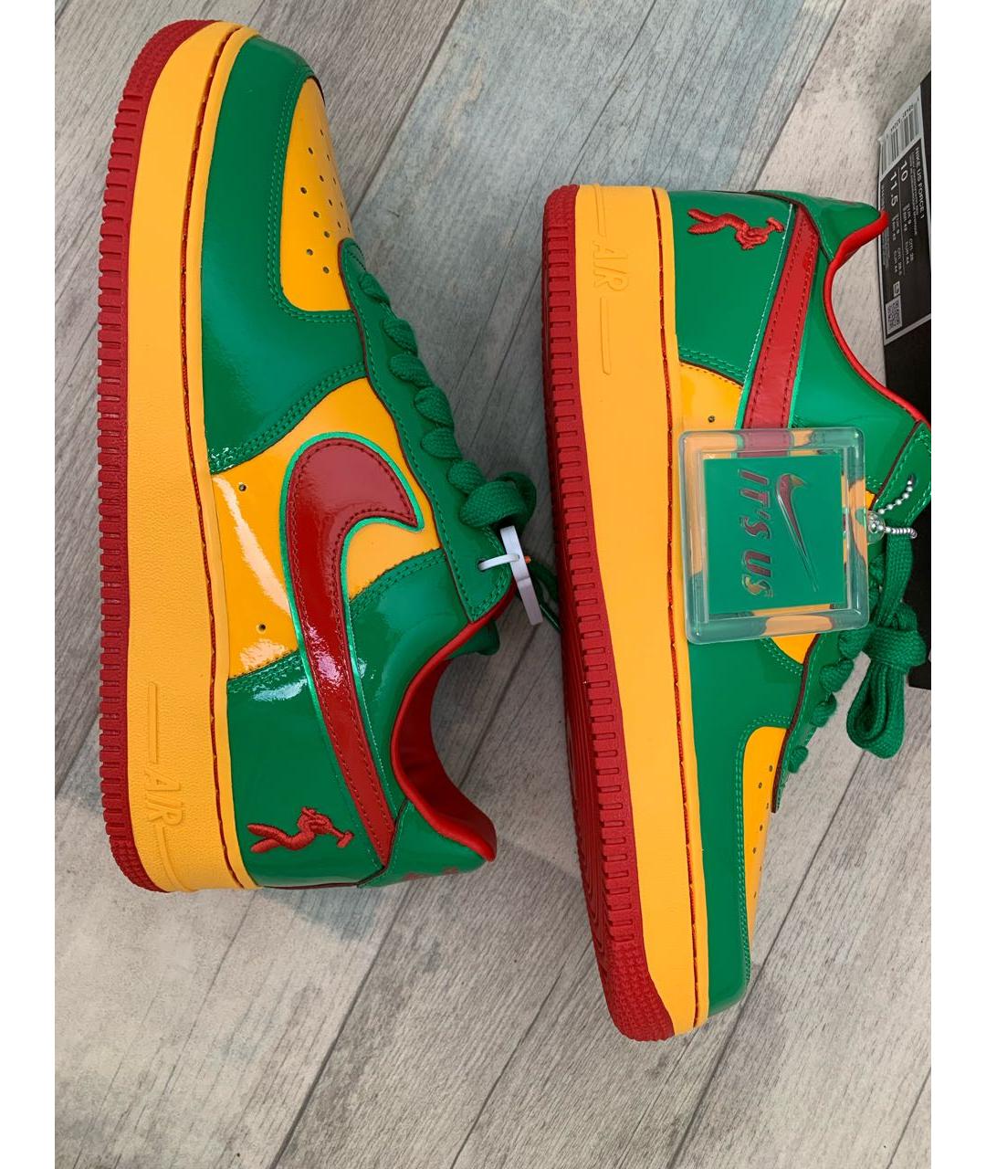 NIKE Мульти кожаные низкие кроссовки / кеды, фото 9