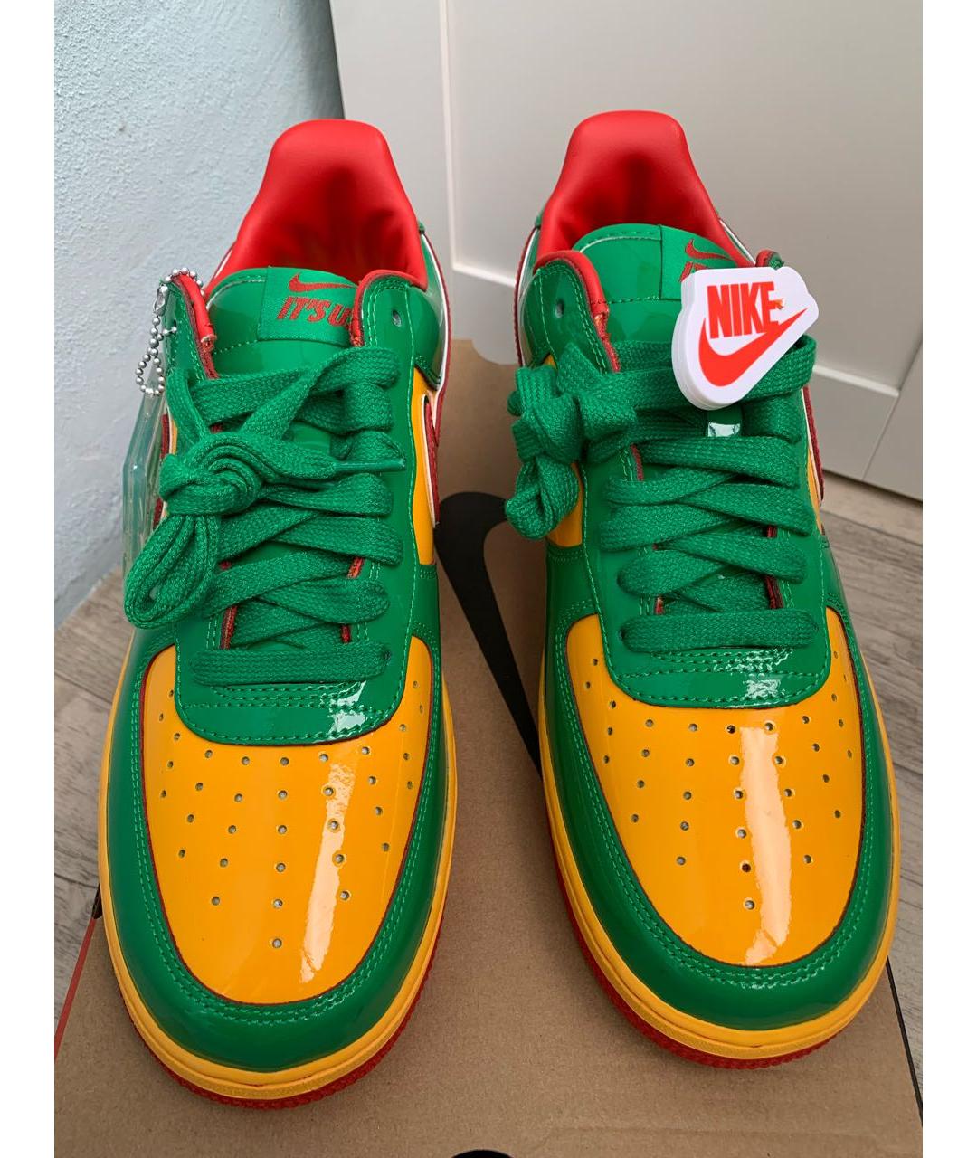 NIKE Мульти кожаные низкие кроссовки / кеды, фото 3