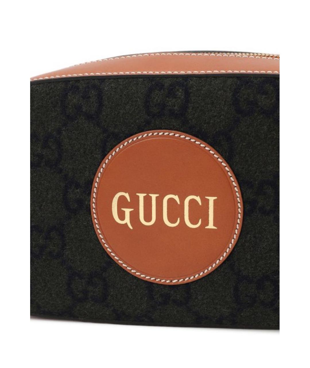 GUCCI Коричневая кожаная сумка через плечо, фото 6