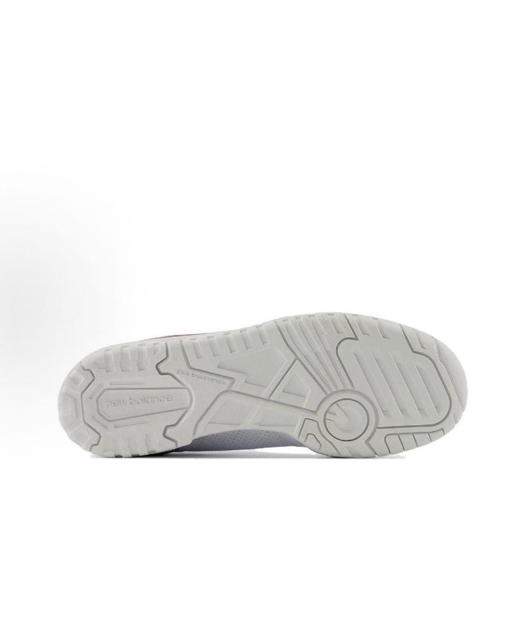 NEW BALANCE Белые кожаные низкие кроссовки / кеды, фото 6