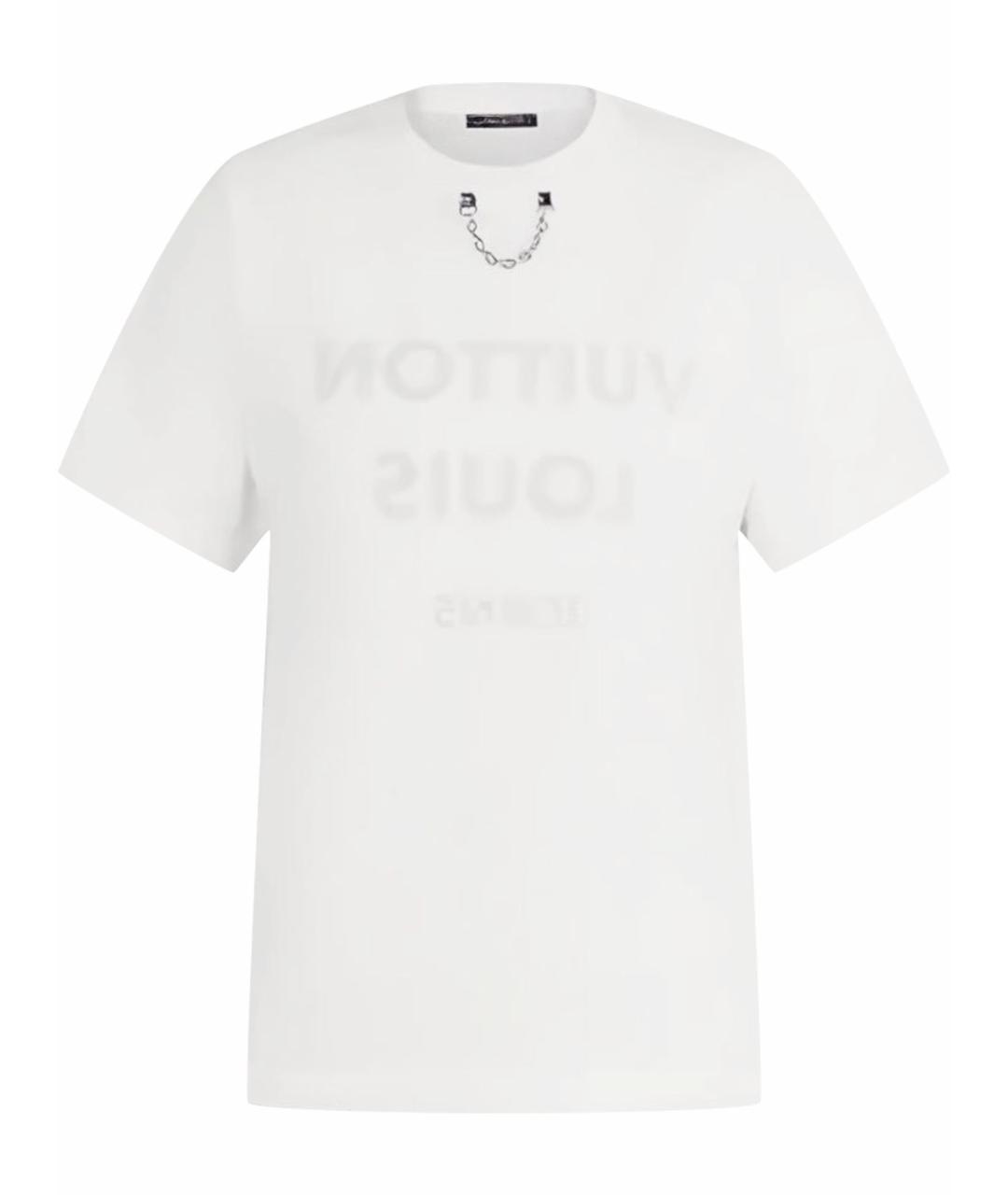 LOUIS VUITTON Белая хлопковая футболка, фото 1