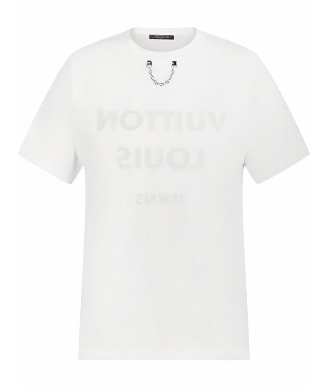 LOUIS VUITTON Белая хлопковая футболка, фото 1