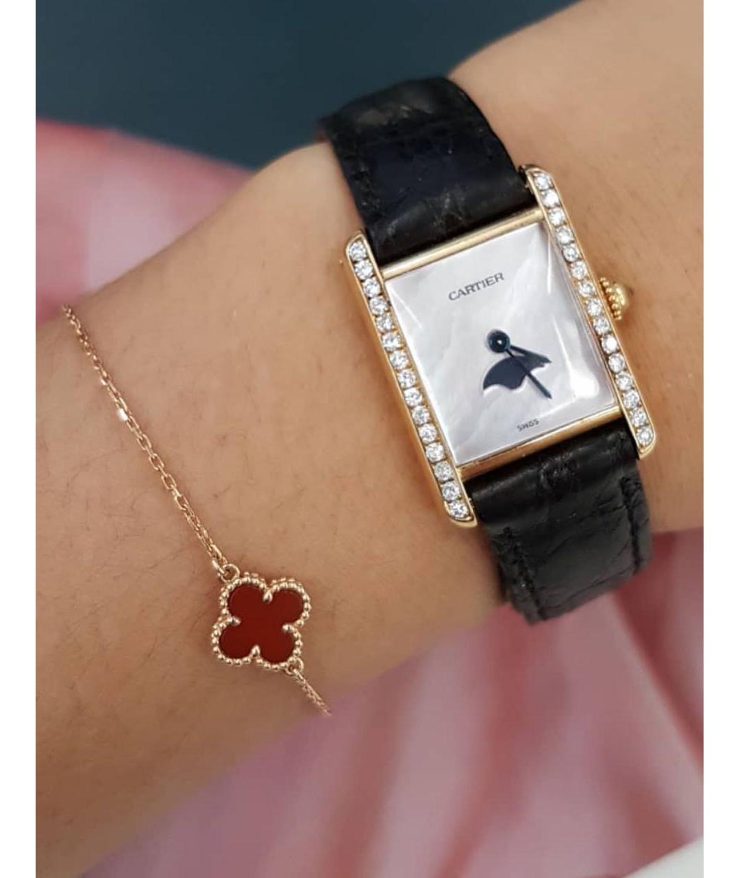 VAN CLEEF & ARPELS Бордовый браслет из розового золота, фото 2