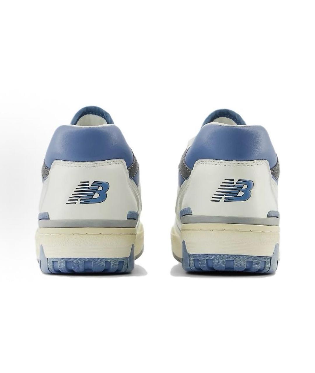 NEW BALANCE Белые кожаные низкие кроссовки / кеды, фото 5