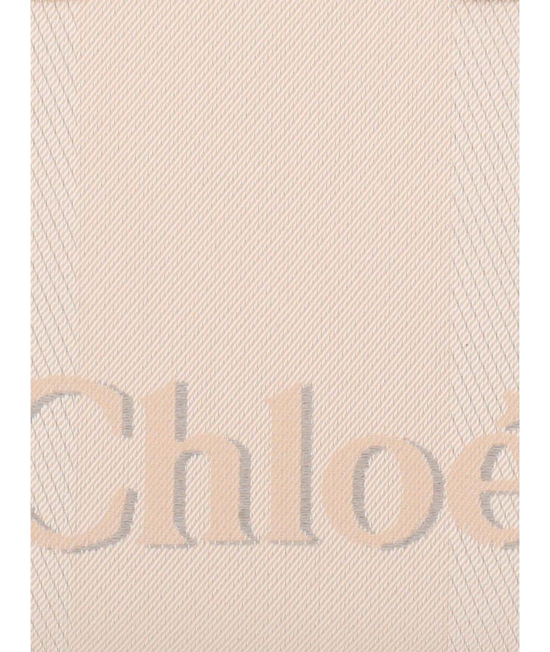 CHLOE Бежевая синтетическая сумка тоут, фото 4