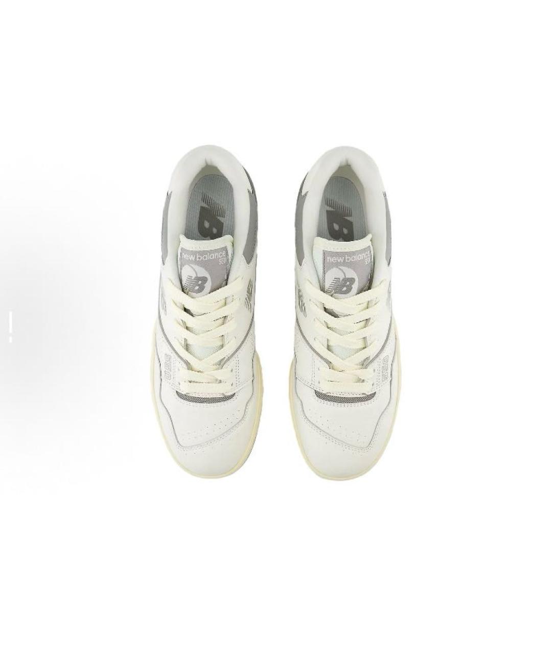 NEW BALANCE Бежевые кожаные низкие кроссовки / кеды, фото 4