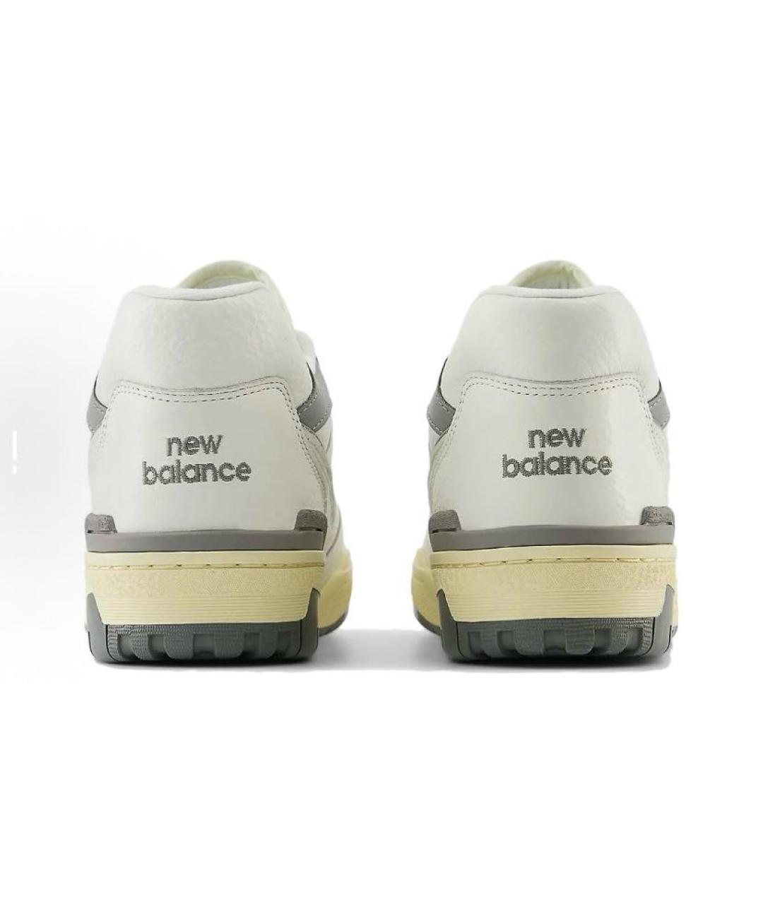 NEW BALANCE Бежевые кожаные низкие кроссовки / кеды, фото 5
