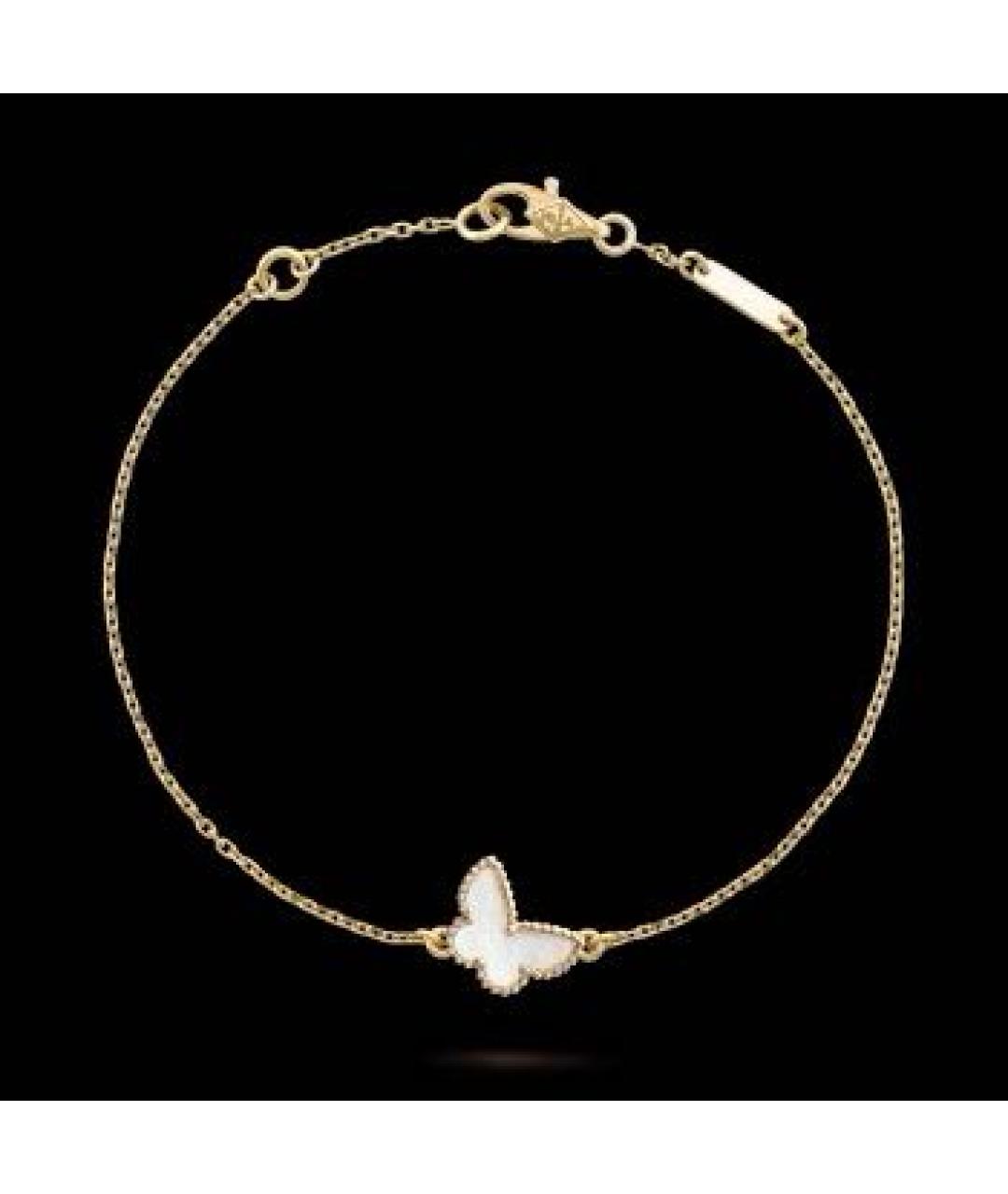 VAN CLEEF & ARPELS Белый браслет из желтого золота, фото 2