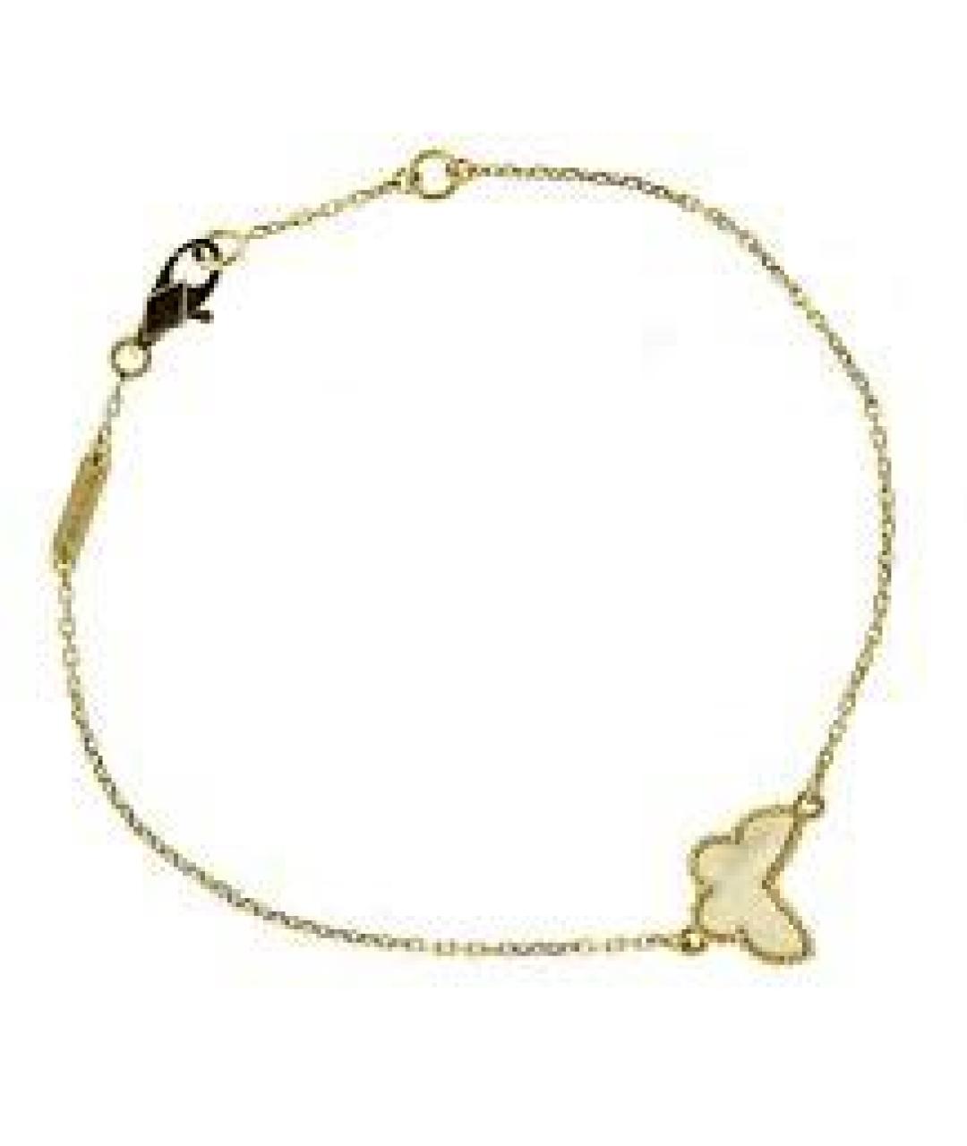 VAN CLEEF & ARPELS Белый браслет из желтого золота, фото 3