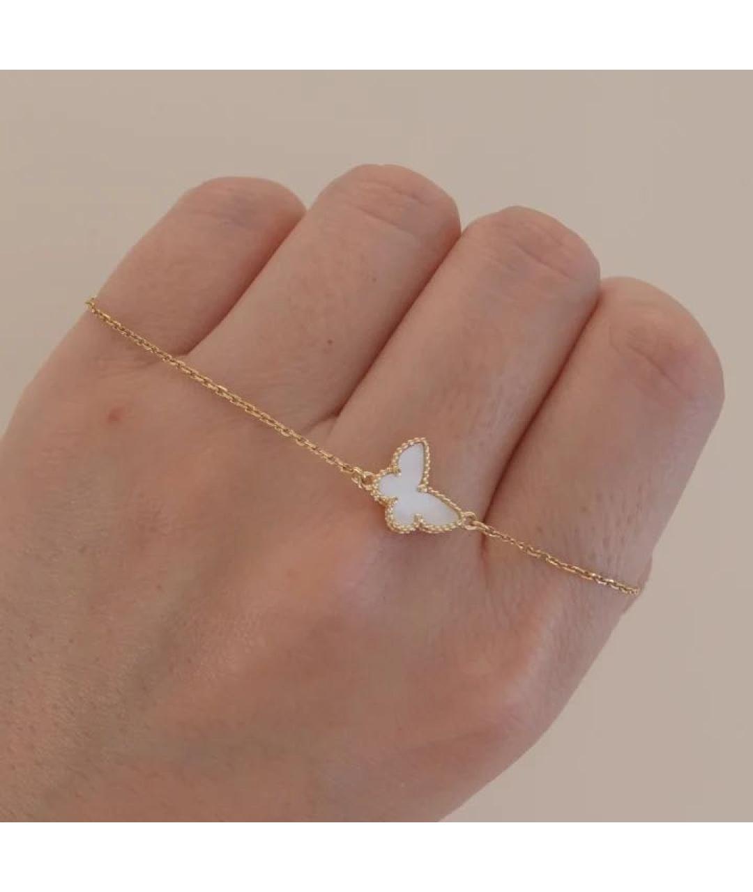 VAN CLEEF & ARPELS Белый браслет из желтого золота, фото 4
