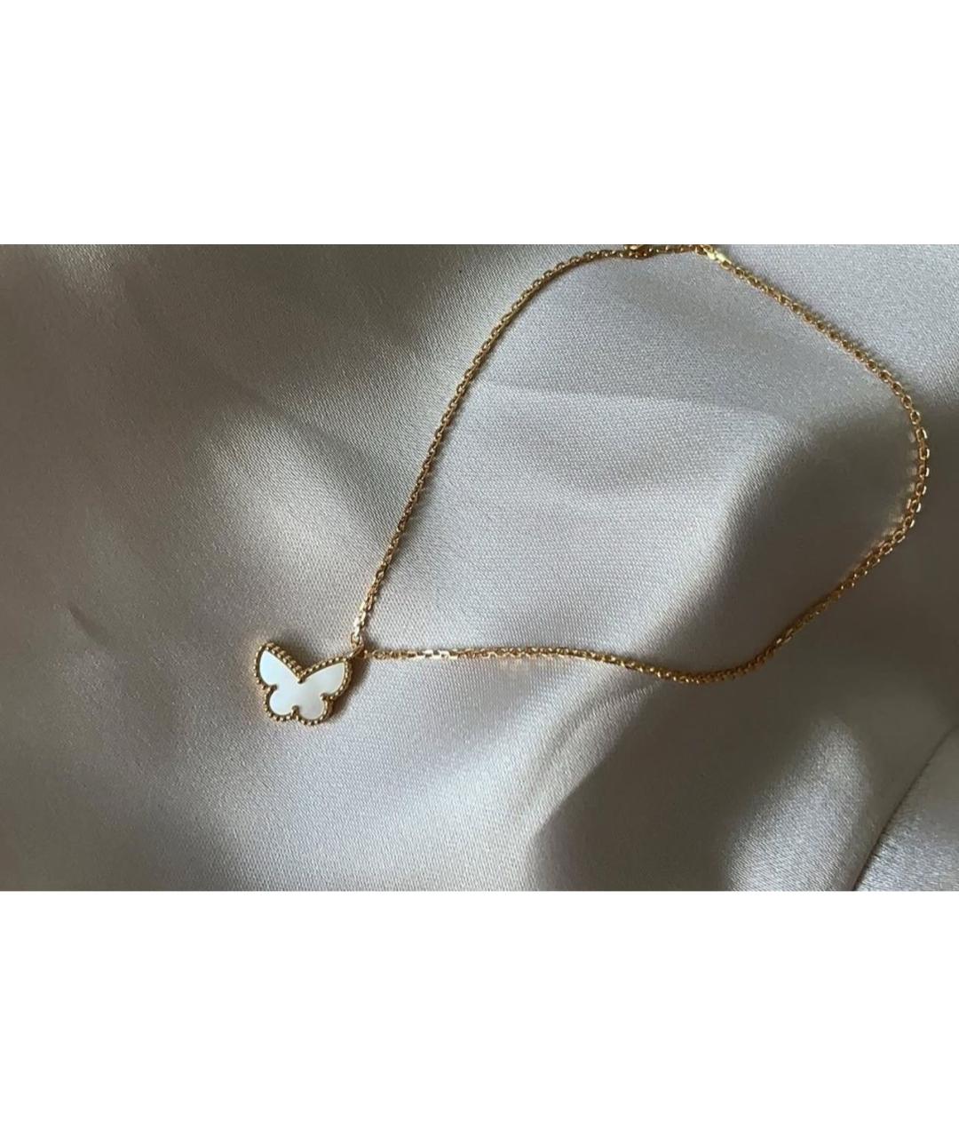 VAN CLEEF & ARPELS Белое колье из желтого золота, фото 3