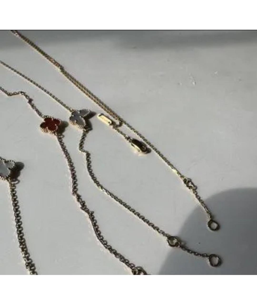 VAN CLEEF & ARPELS Белое колье из желтого золота, фото 7