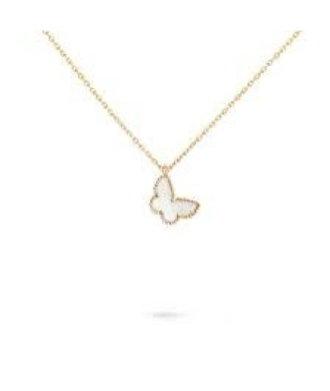 VAN CLEEF & ARPELS Белое колье из желтого золота, фото 1
