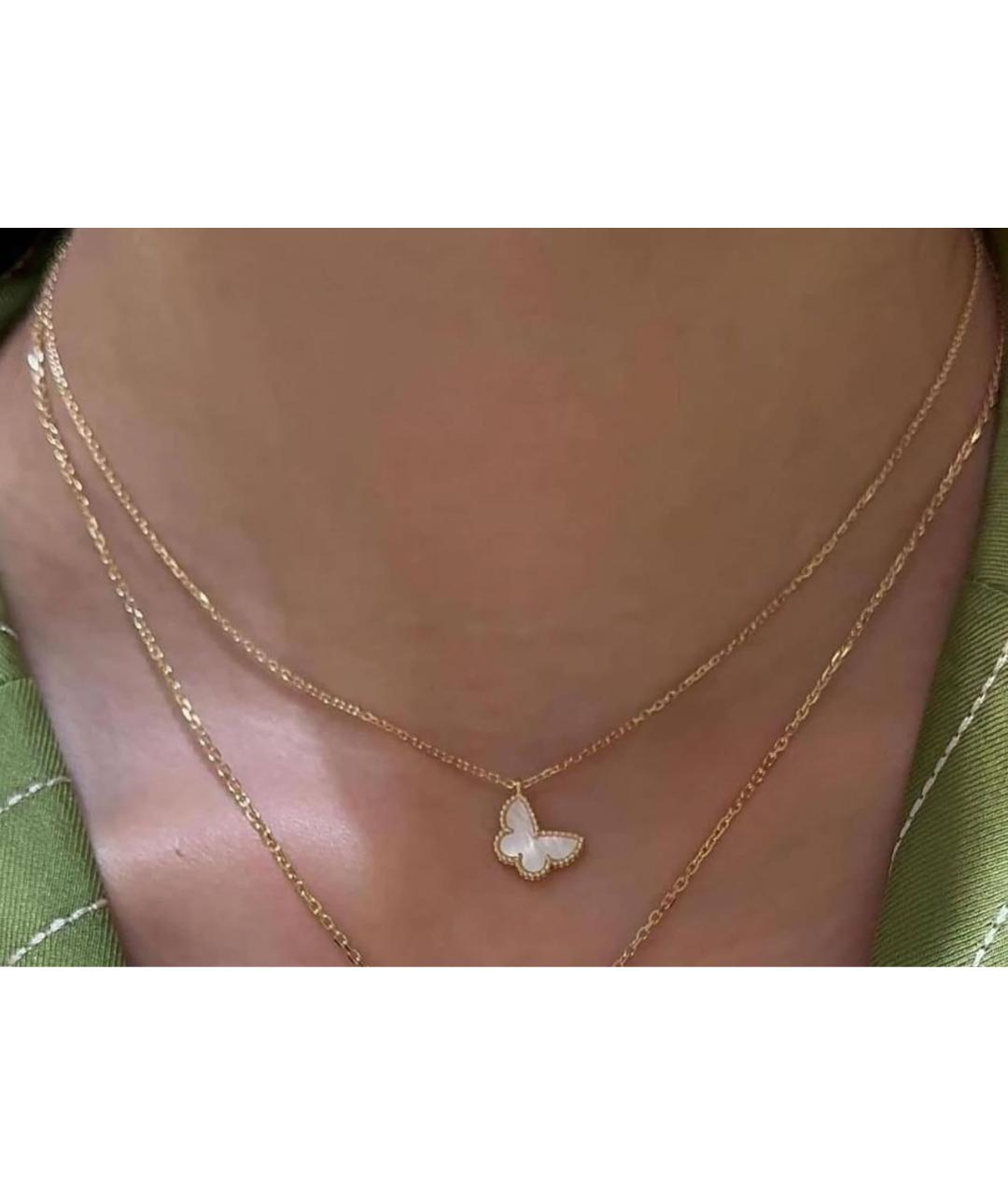 VAN CLEEF & ARPELS Белое колье из желтого золота, фото 4